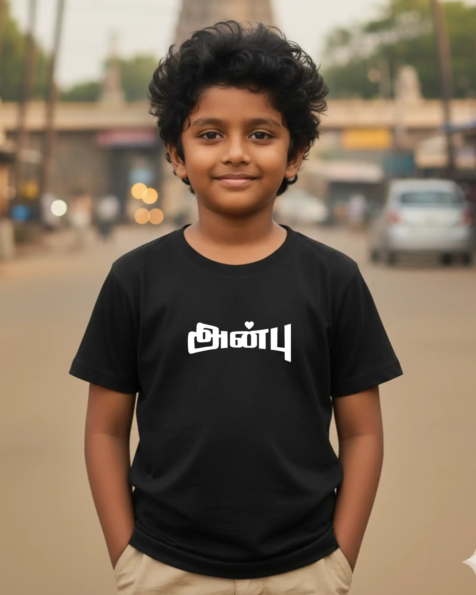 Kids Round Neck Anbu-Black - image 2