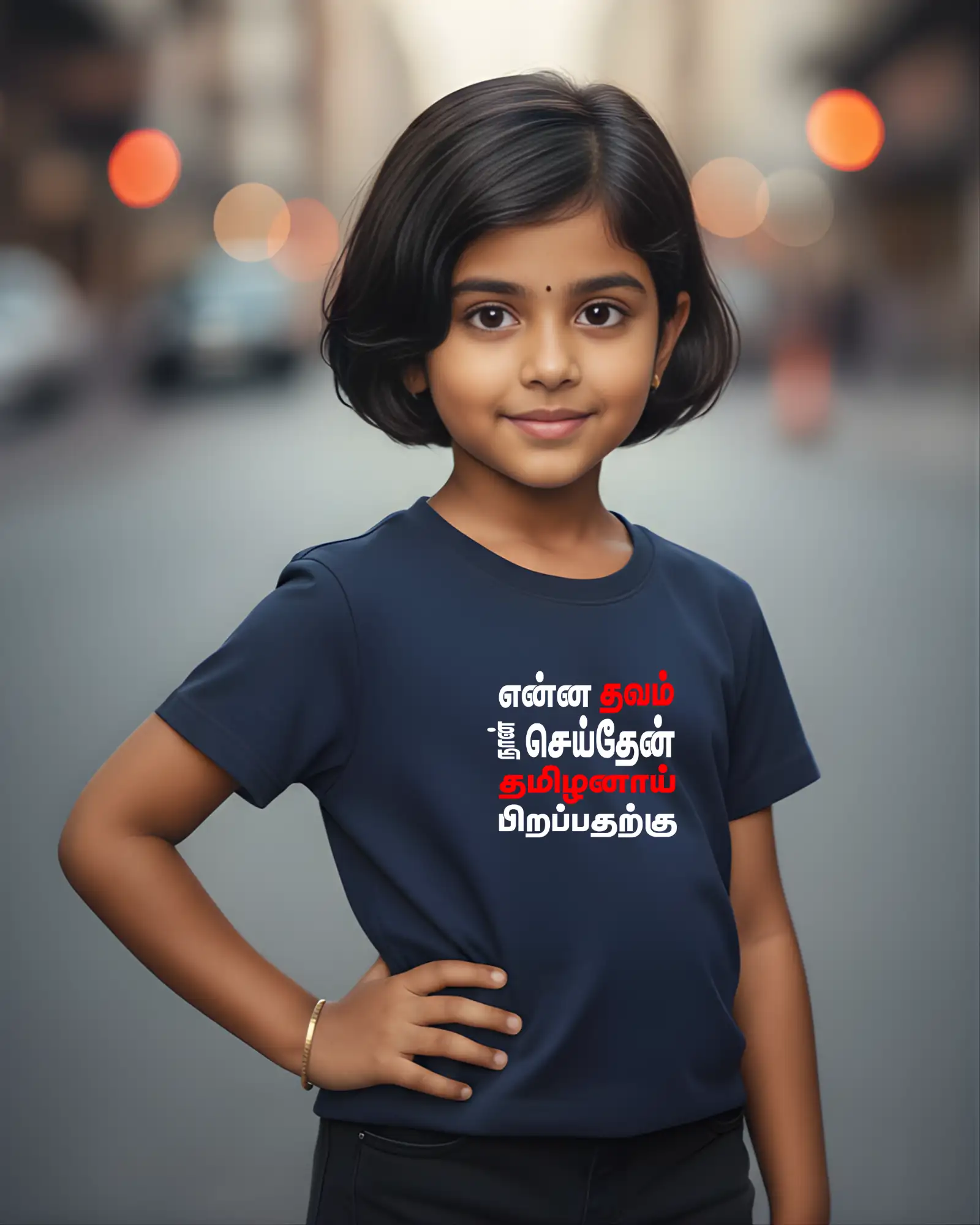 Enna Thavam Seithein Naan Tamilanaai Pirapatharkku-Royal-Blue - image 1