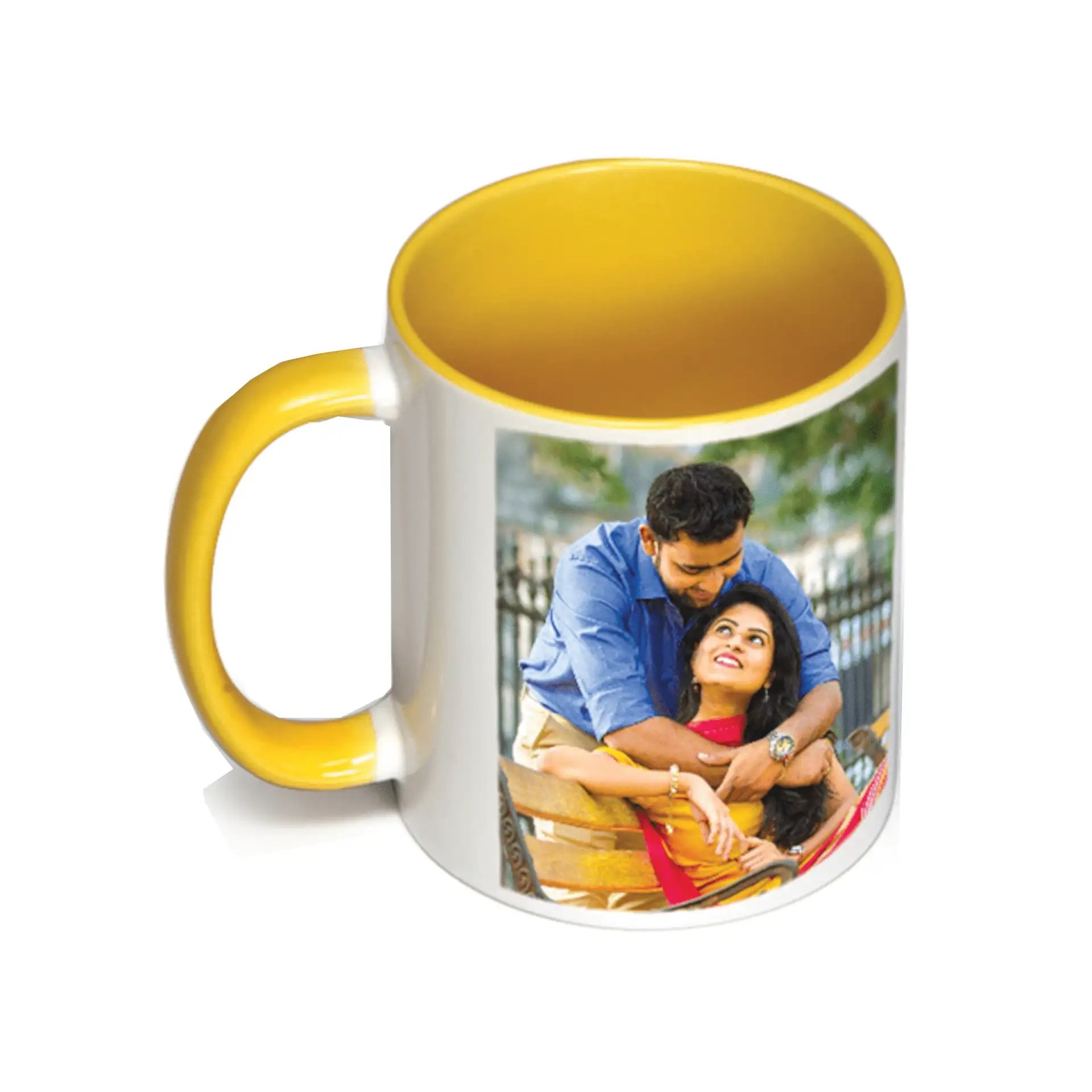 Coffee mug yellow - image 1