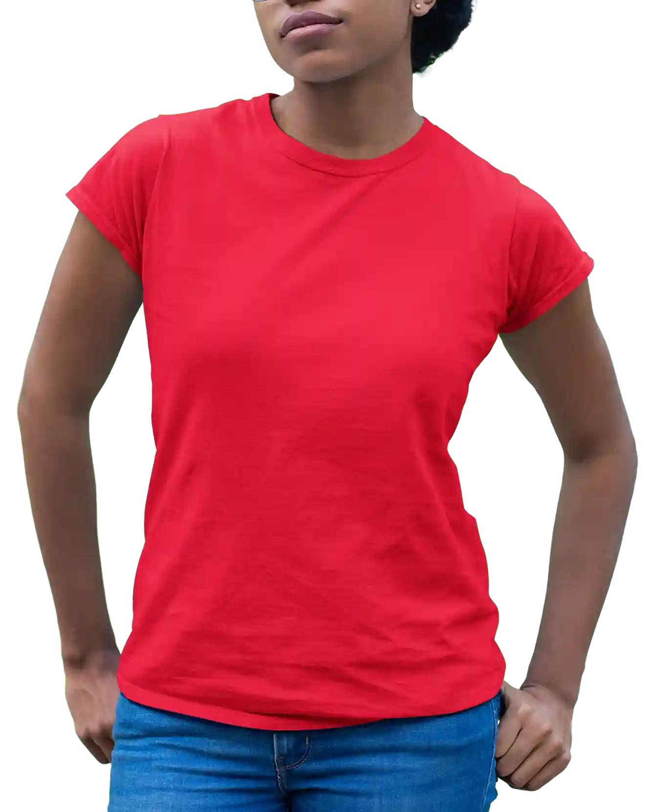 Women Roundneck-Red image 1