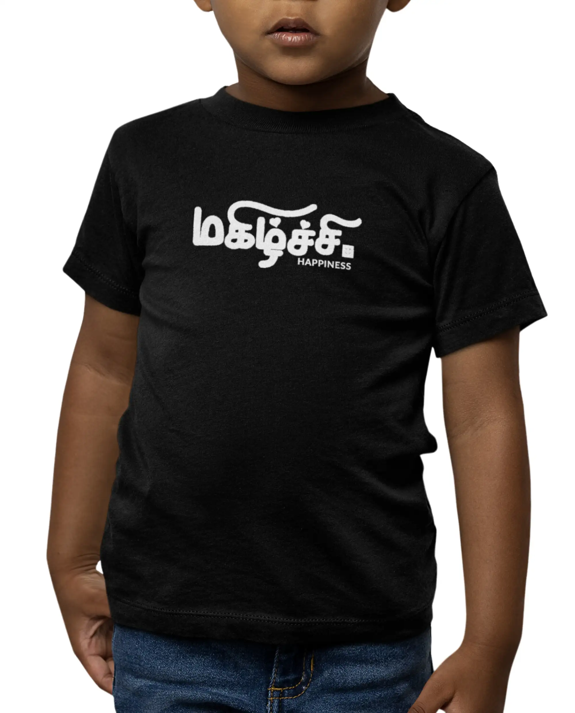 Kids Round Neck Magizhchi-Black image 1