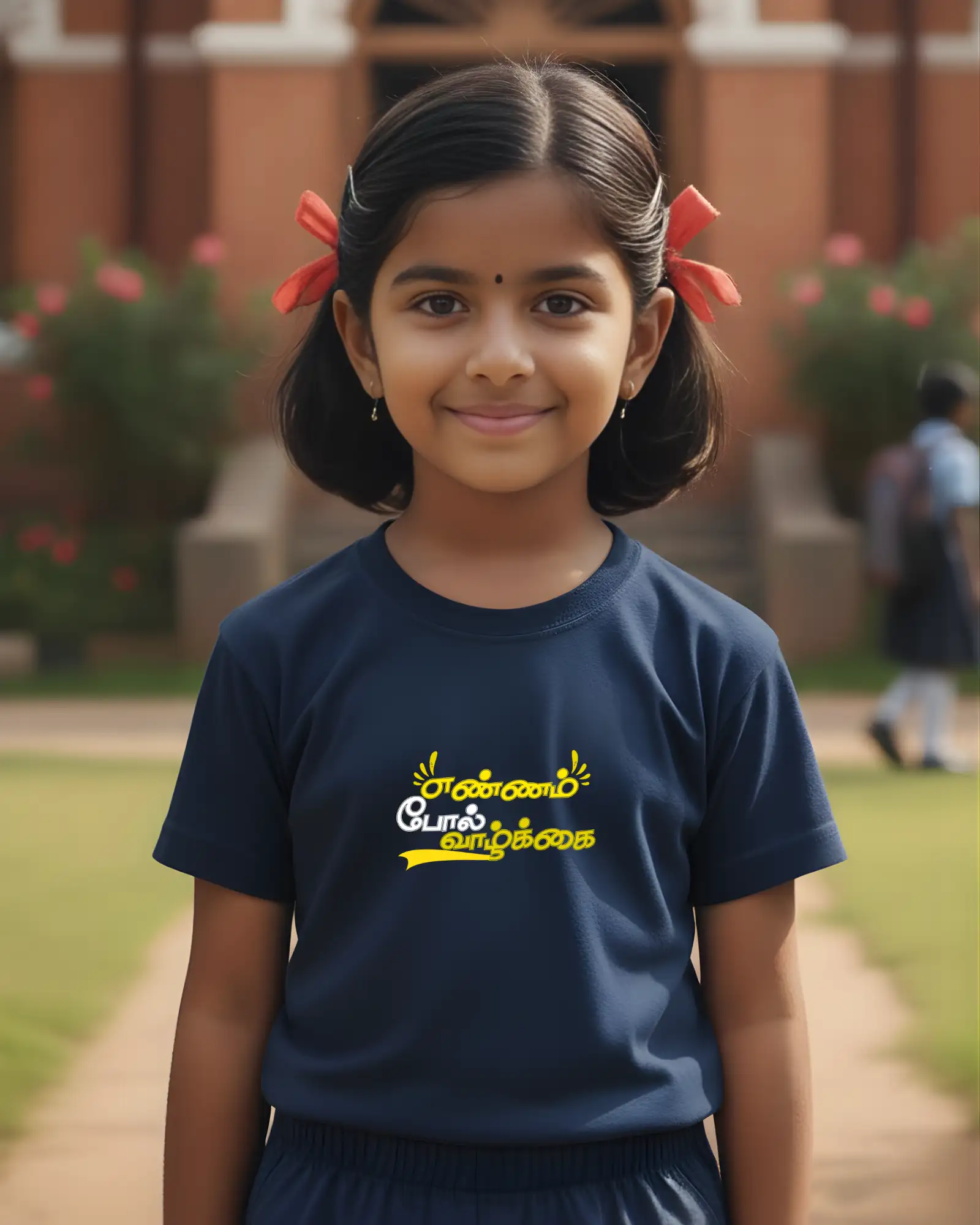 Kids Round Neck Ennam Pol valkai - Blue - image 1