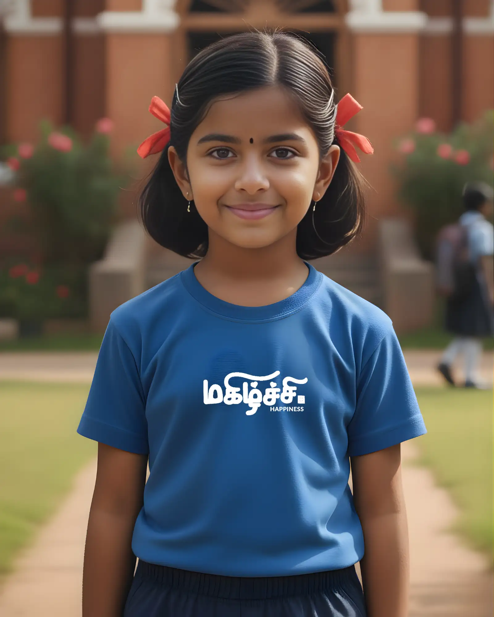 Kids Round Neck Magizhchi-Royal Blue - image 2