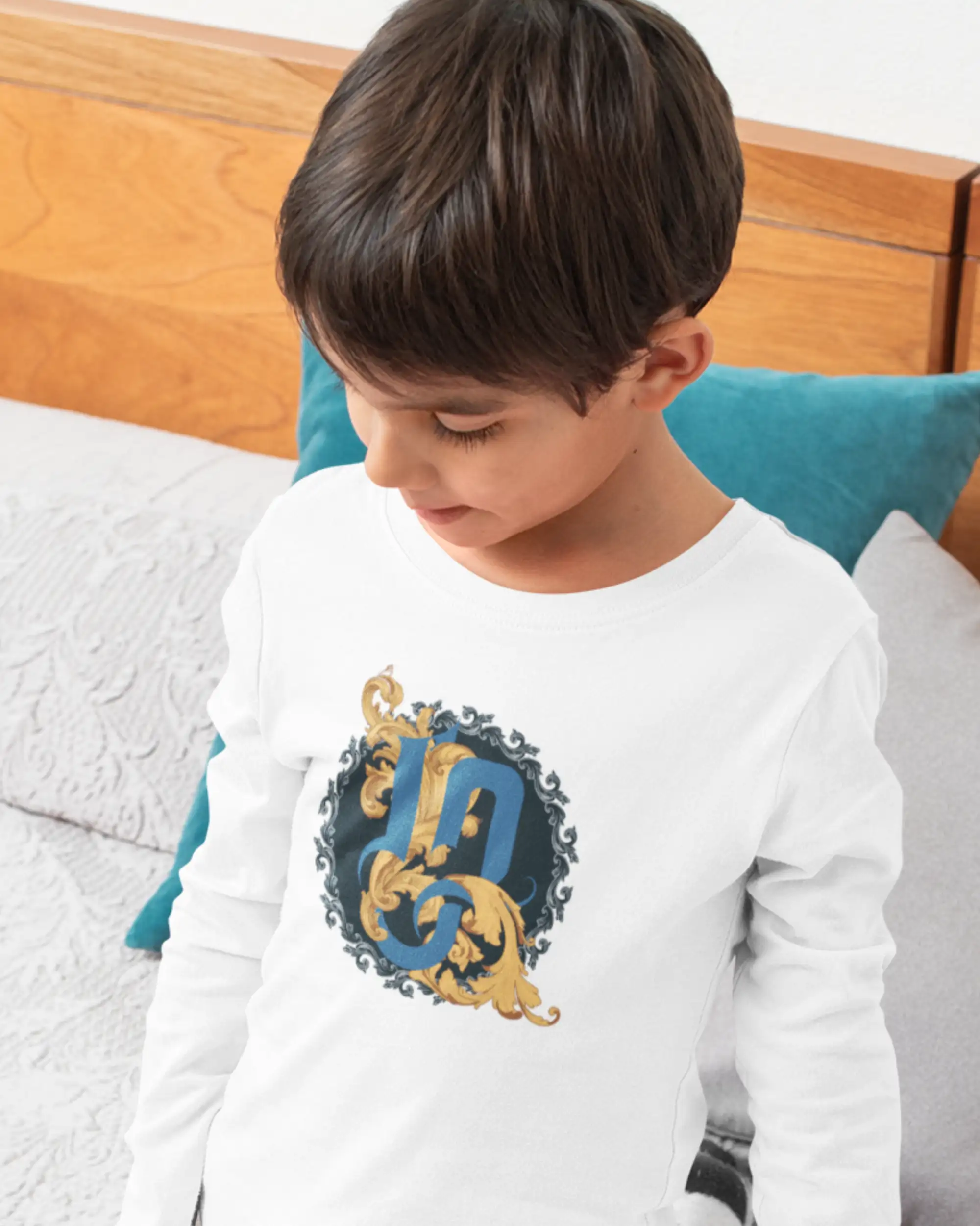 Kids Round Neck Zhal - white - image 1