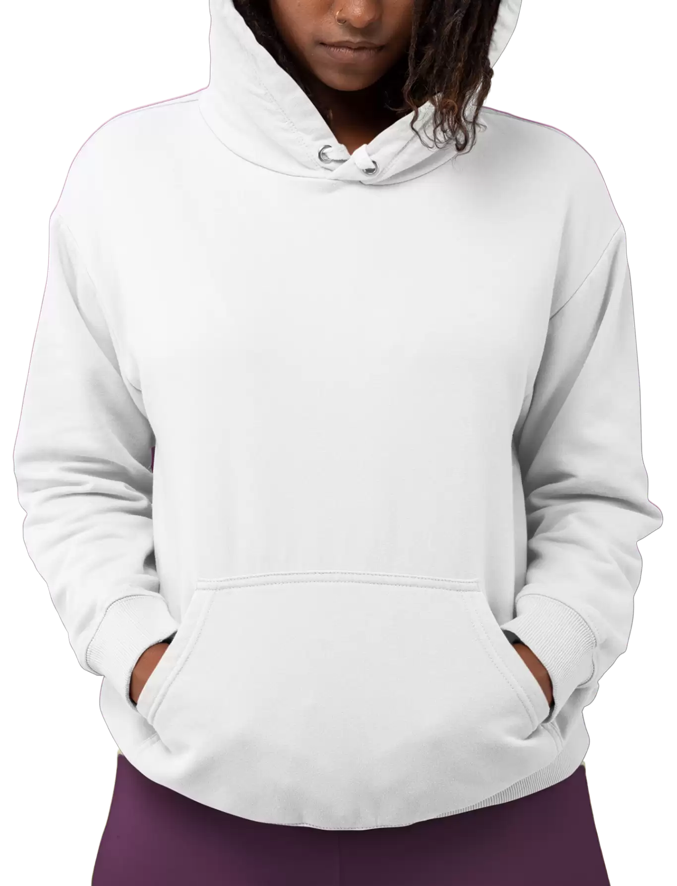 Women Hoodies-White - image 1