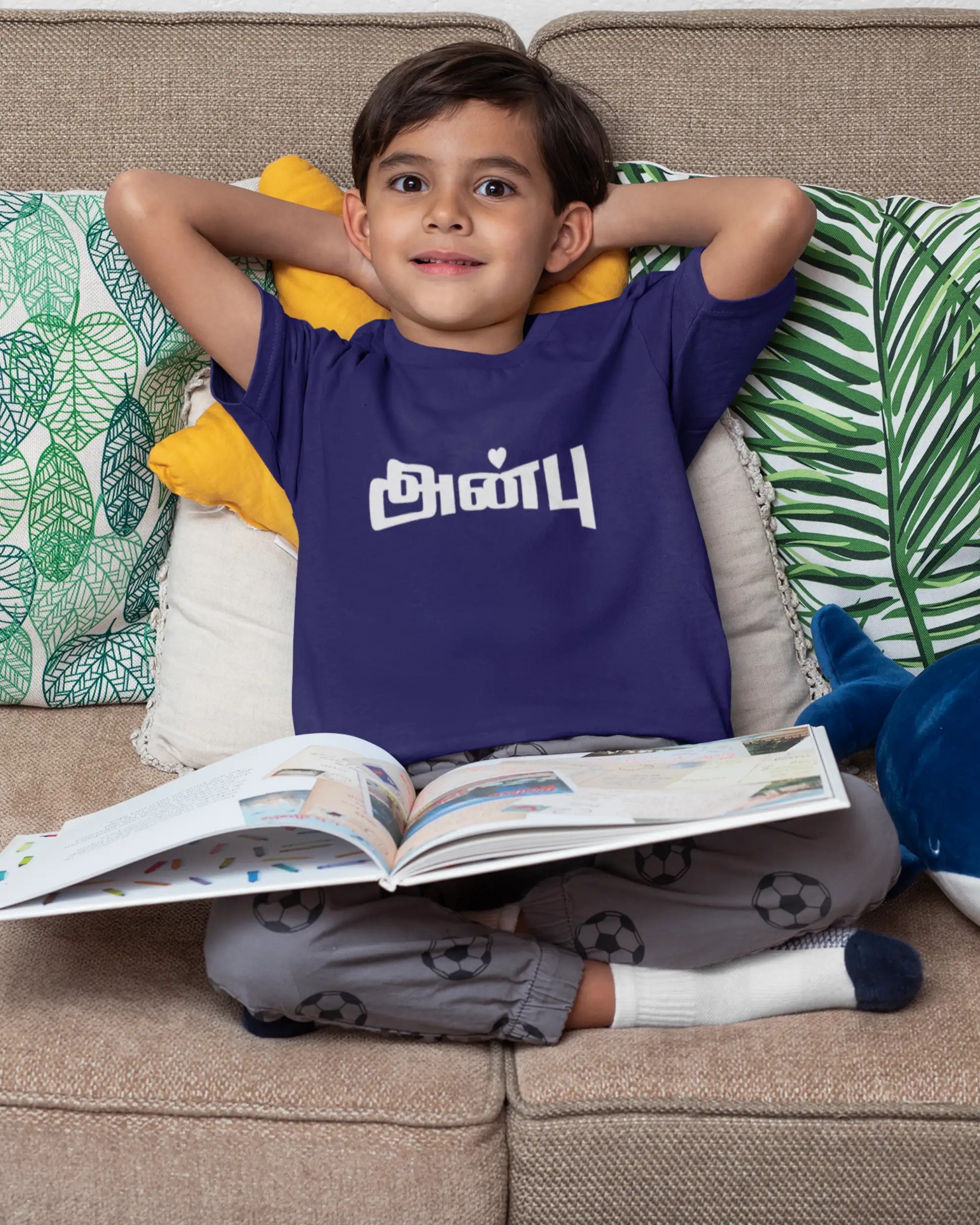 Kids Round Neck Anbu-Royal Blue - image 1