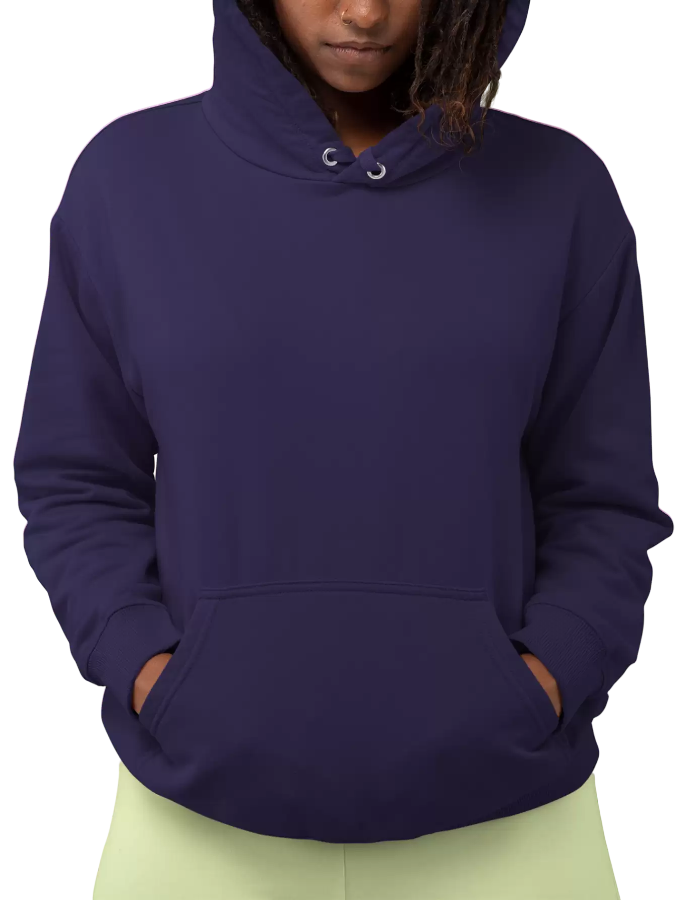 Women Hoodies-Navy - image 1
